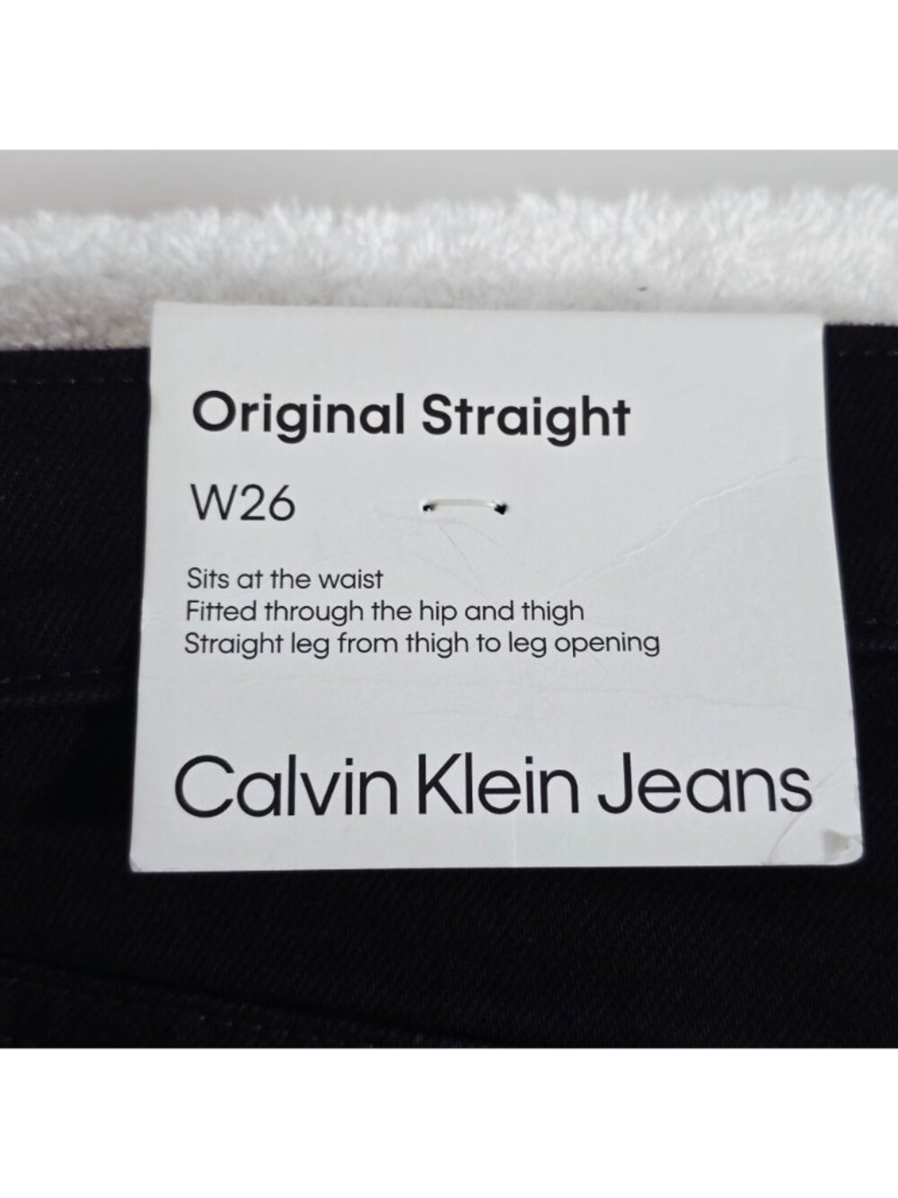 Calvin Klein Jeans Women’s W26 Short Original Straight Stretch Dark Wash NWT - Picture 6 of 10
